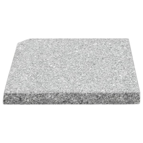  Sonnenschirm-Gewichtsplatte Granit 25 kg Quadratisch Grau