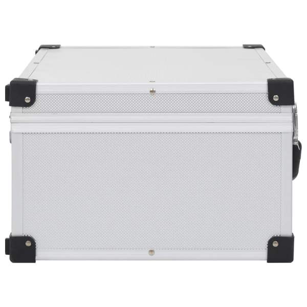 CD-Koffer für 60 CDs Aluminium ABS Silbern