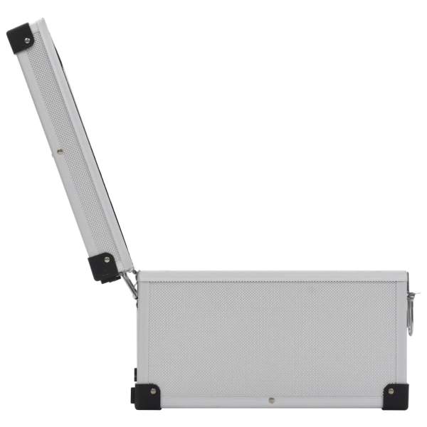  CD-Koffer für 60 CDs Aluminium ABS Silbern
