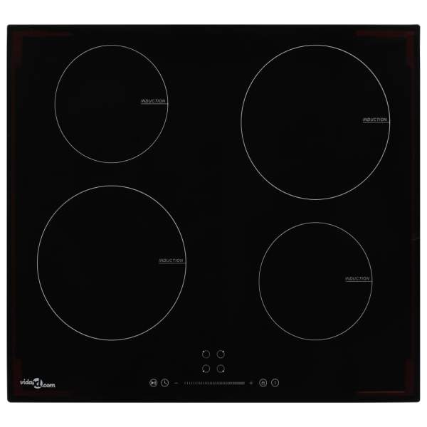  Induktionskochfeld mit 4 Platten Touch Control Glas 7000 W