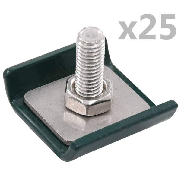  Gittermattenverbinder 25 Sets Grün