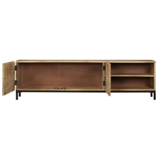  TV-Schrank 145x30x41 cm Massivholz Mango