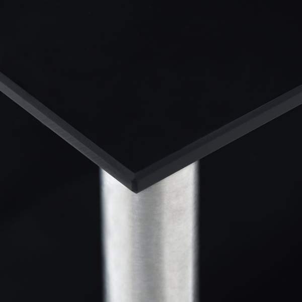  Küchenregal Schwarz 45×16×26 cm Hartglas