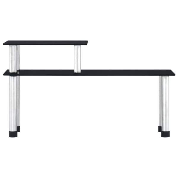  Küchenregal Schwarz 45×16×26 cm Hartglas