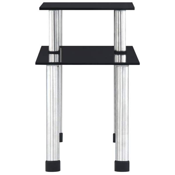  Küchenregal Schwarz 45×16×26 cm Hartglas