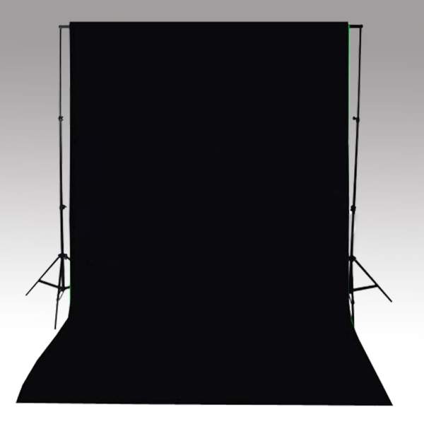  Fotohintergrund Baumwolle Schwarz 500 x 300 cm 