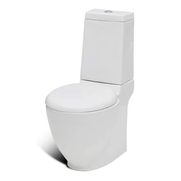  Keramik-Toilette Abgang Horizontal Weiß