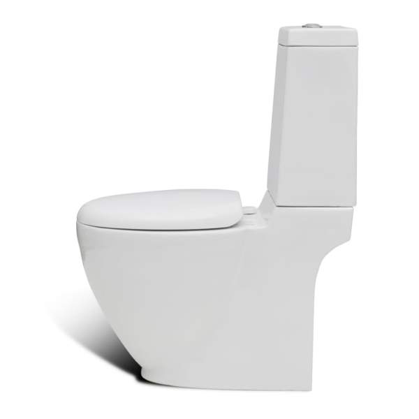  Toilette und Bidet Set Weiß Keramik