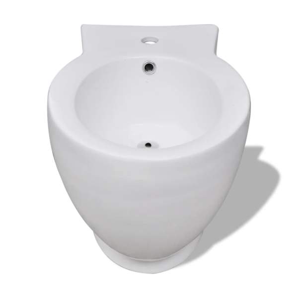  Toilette und Bidet Set Weiß Keramik
