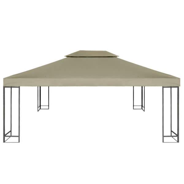  Pavillon Abdeckung Ersatzdach 310 g/m² Beige 3×4 m