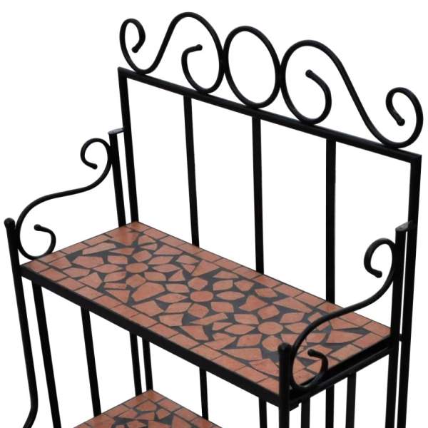  Pflanzenständer Mosaik Terracotta