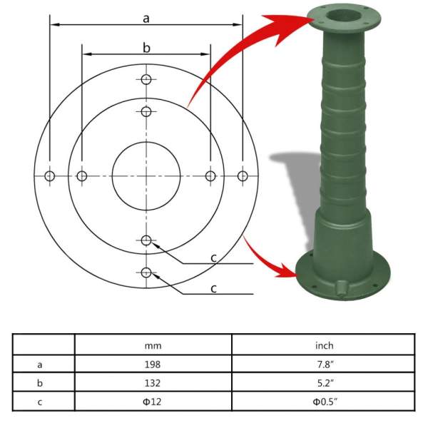  Handschwengelpumpe mit Ständer Gusseisen