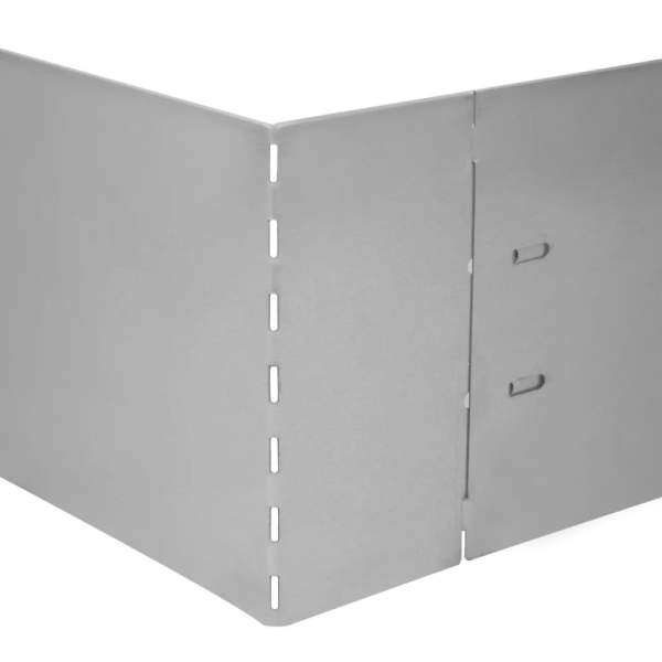 Flexible Rasenkante 20-er Set 100x15 cm Verzinkter Stahl