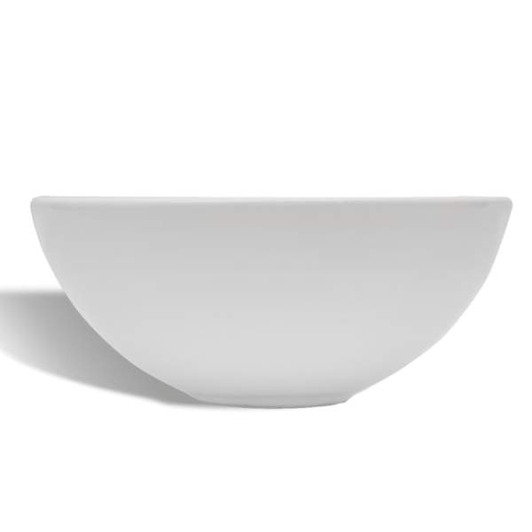 Keramik Waschbecken rund weiß
