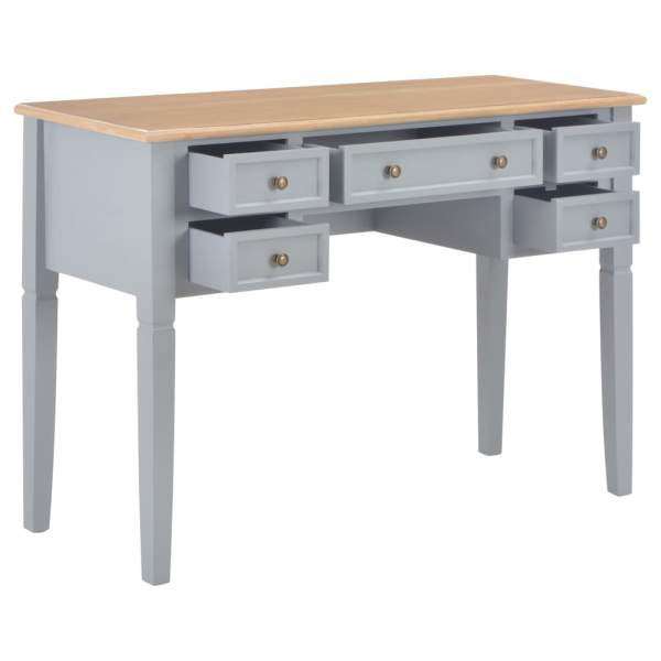  Schreibtisch Grau 109,5 x 45 x 77,5 cm Holz