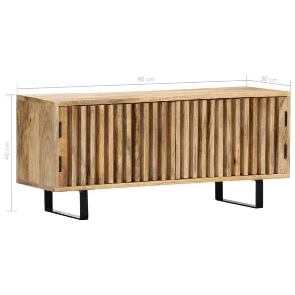  TV-Schrank 90x30x40 cm Massivholz Mango