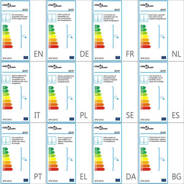  Kronleuchter mit Perlen Schwarz Rund 3×E14