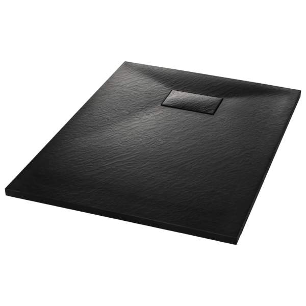  Duschwanne SMC Schwarz 100×70 cm