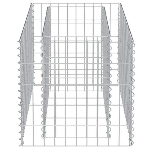  Gabionen-Pflanzgefäß Verzinkter Stahl 90×50×50 cm