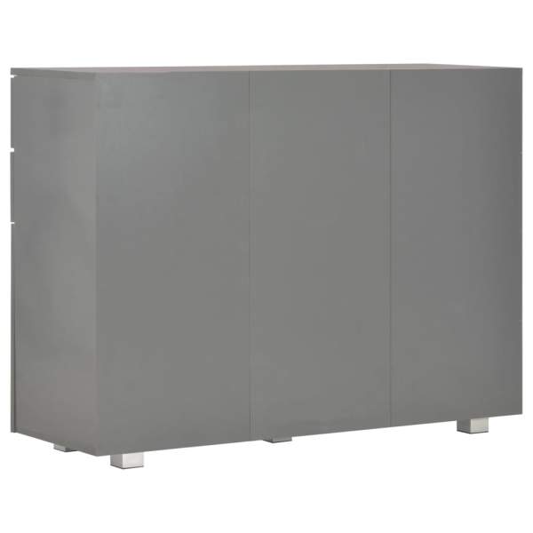  Sideboard Hochglanz-Grau 107x35x80,5 cm