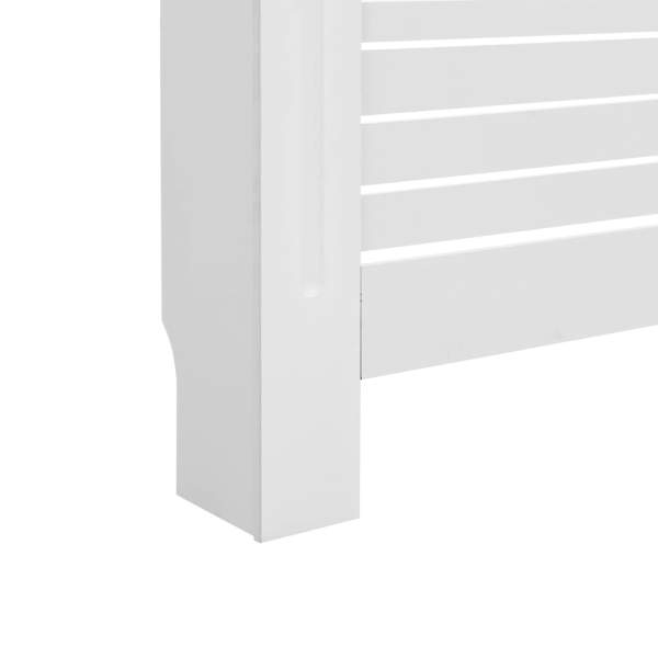  Heizkörperabdeckung Weiß 152×19×81,5 cm MDF