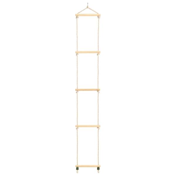  Kinder-Strickleiter Massivholz und PE 30x168 cm 