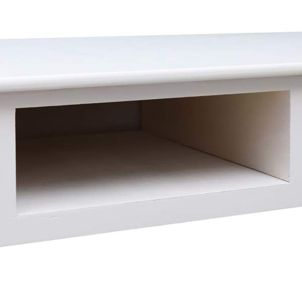  Schreibtisch Weiß 110×45×76 cm Holz