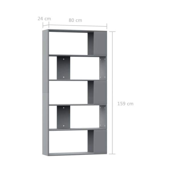  Bücherregal/Raumteiler Sonoma-Eiche 80x24x159 cm Holzwerkstoff