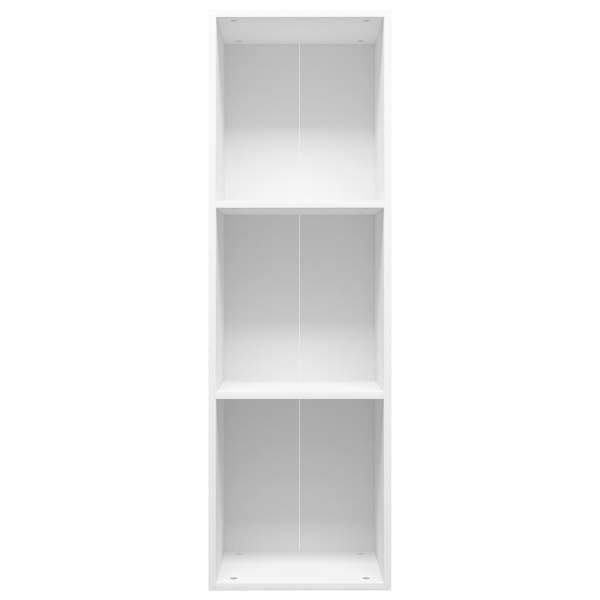  Bücherregal/TV-Schrank Weiß 36x30x114 cm Holzwerkstoff