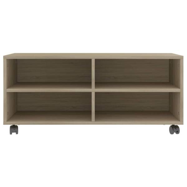  TV-Schrank mit Rollen Sonoma-Eiche 90x35x35 cm Holzwerkstoff