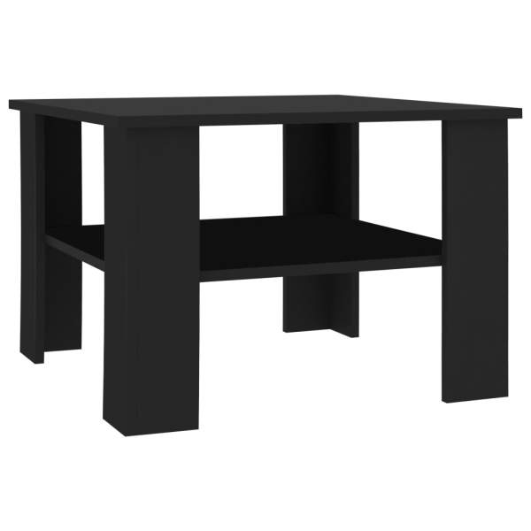  Couchtisch Schwarz 60x60x42 cm Holzwerkstoff