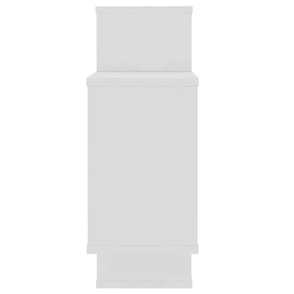  Wandregale Hochglanz-Weiß 104x20x58,5 cm Holzwerkstoff