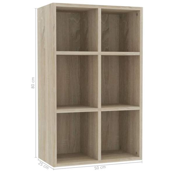  Bücherregal/Sideboard Sonoma-Eiche 66x30x98 cm Holzwerkstoff