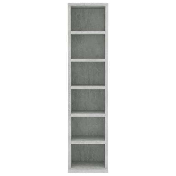  CD-Schrank Betongrau 21x20x88 cm Holzwerkstoff