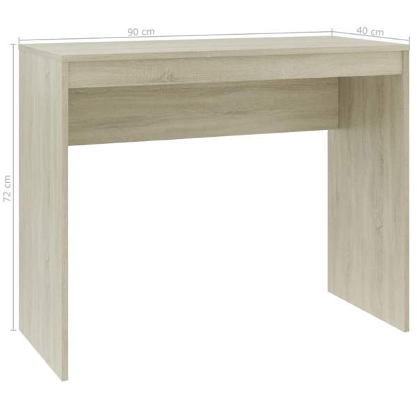  Schreibtisch Sonoma-Eiche 90x40x72 cm Holzwerkstoff