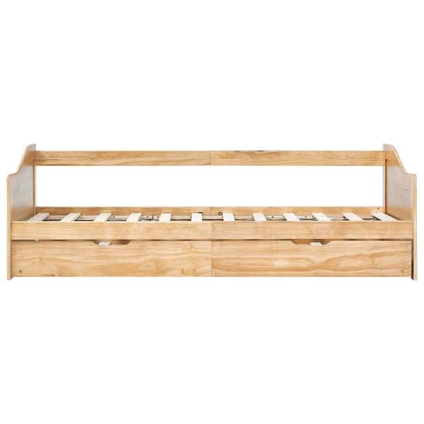  Ausziehsofa Bettgestell Kiefernholz 90 x 200 cm