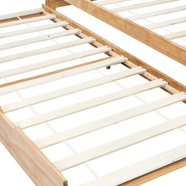  Ausziehsofa Bettgestell Kiefernholz 90 x 200 cm