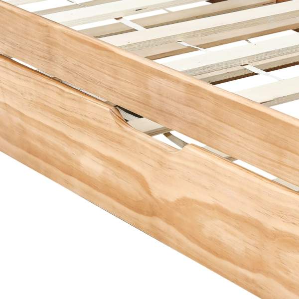  Ausziehsofa Bettgestell Kiefernholz 90 x 200 cm