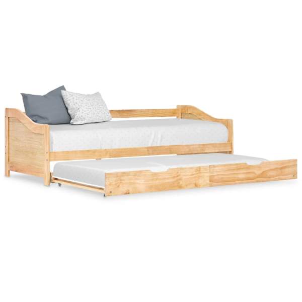  Ausziehsofa Bettgestell Kiefernholz 90 x 200 cm