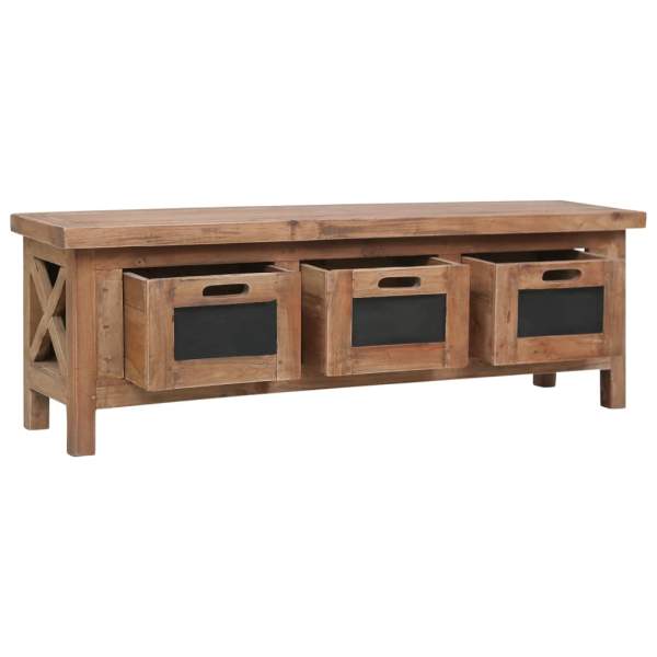  TV-Schrank mit 3 Schubladen 120×30×40 cm Massivholz Mahagoni