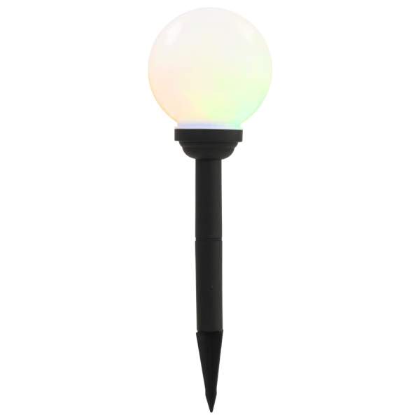  Außen-Solarlampen 8 Stk. LED Kugel 15 cm RGB