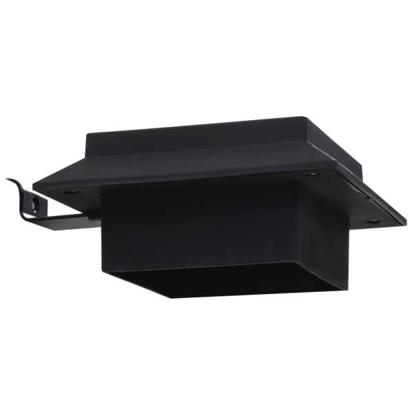  Solar-Außenleuchten 12 Stk. LED Rechteckig 12 cm Schwarz