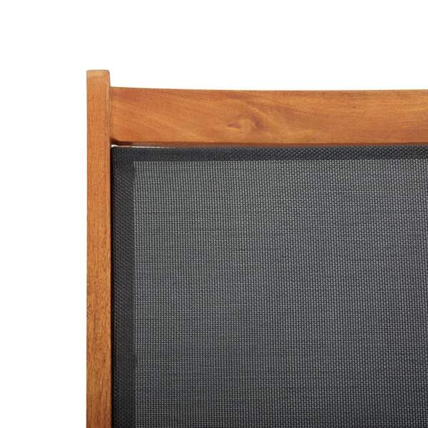  Liegestuhl Akazie Massivholz und Textilene