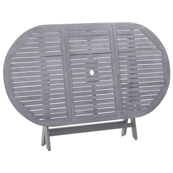  Klappbarer Gartentisch 160 x 85 x 75 cm Massivholz Akazie