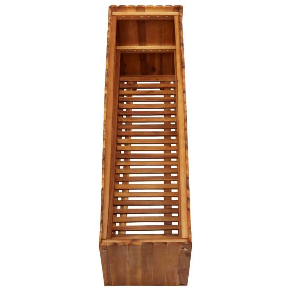  Pflanzkübel 100 x 30 x 50 cm Massivholz Akazie