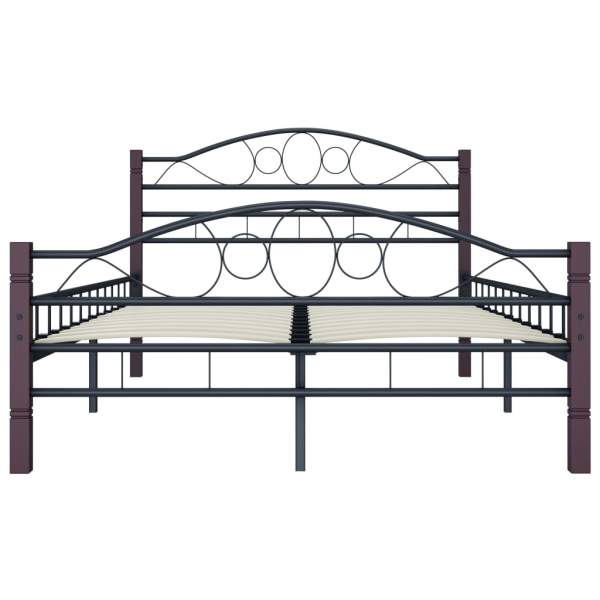  Bettgestell Schwarz Metall 120x200 cm