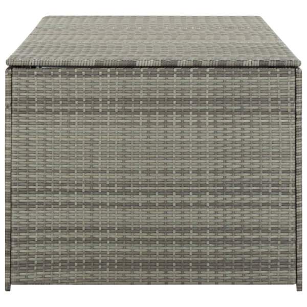  Gartenbox Poly Rattan 180x90x70 cm Grau