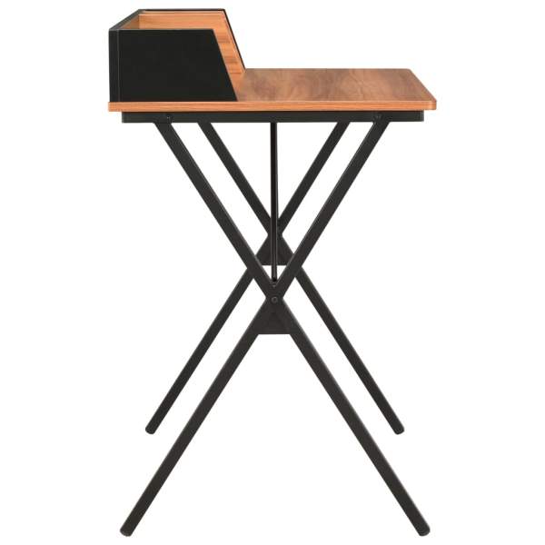  Schreibtisch Schwarz und Braun 80x50x84 cm