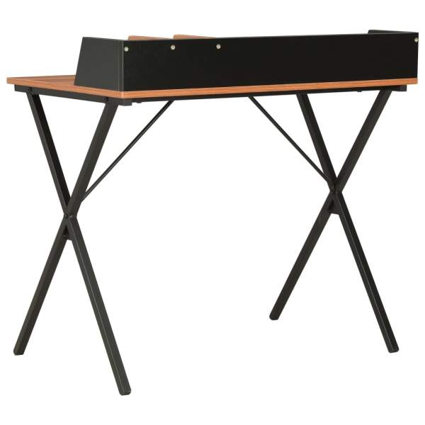  Schreibtisch Schwarz und Braun 80x50x84 cm
