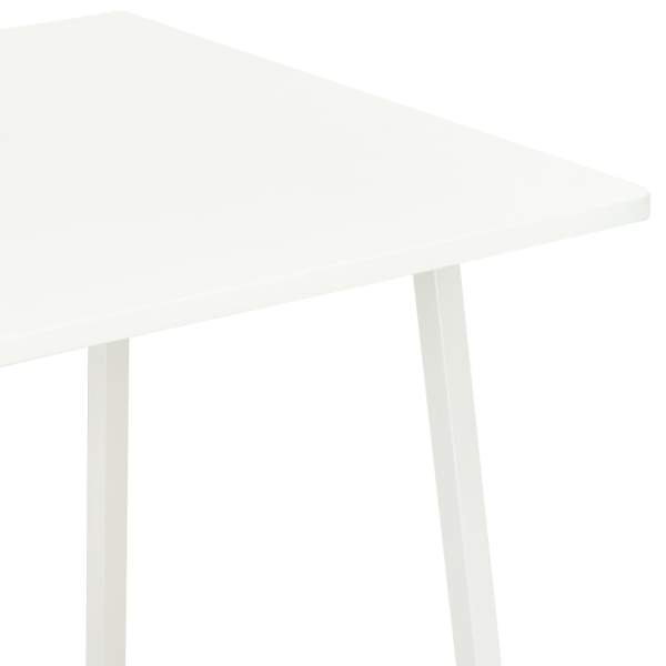  Schreibtisch mit Regaleinheit Weiß 102×50×117 cm 